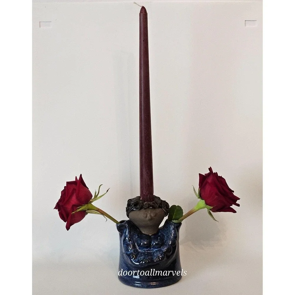 VTG MCM JIE Verkstad Sweden Granny Bud Vase Design by Aimo Nietosvuori Whimsical